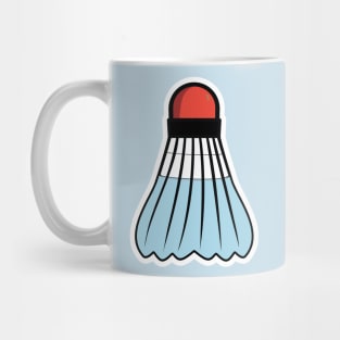 Shuttlecocks splash badminton vector, Badminton logo sticker design and Badminton Championship logo sticker design. Mug